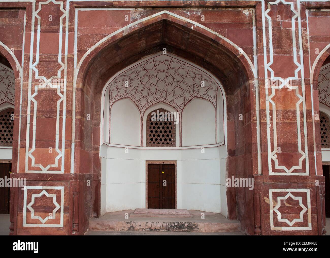 Ansicht des Humayans-Grabes, in Neu-Delhi, Indien Stockfoto