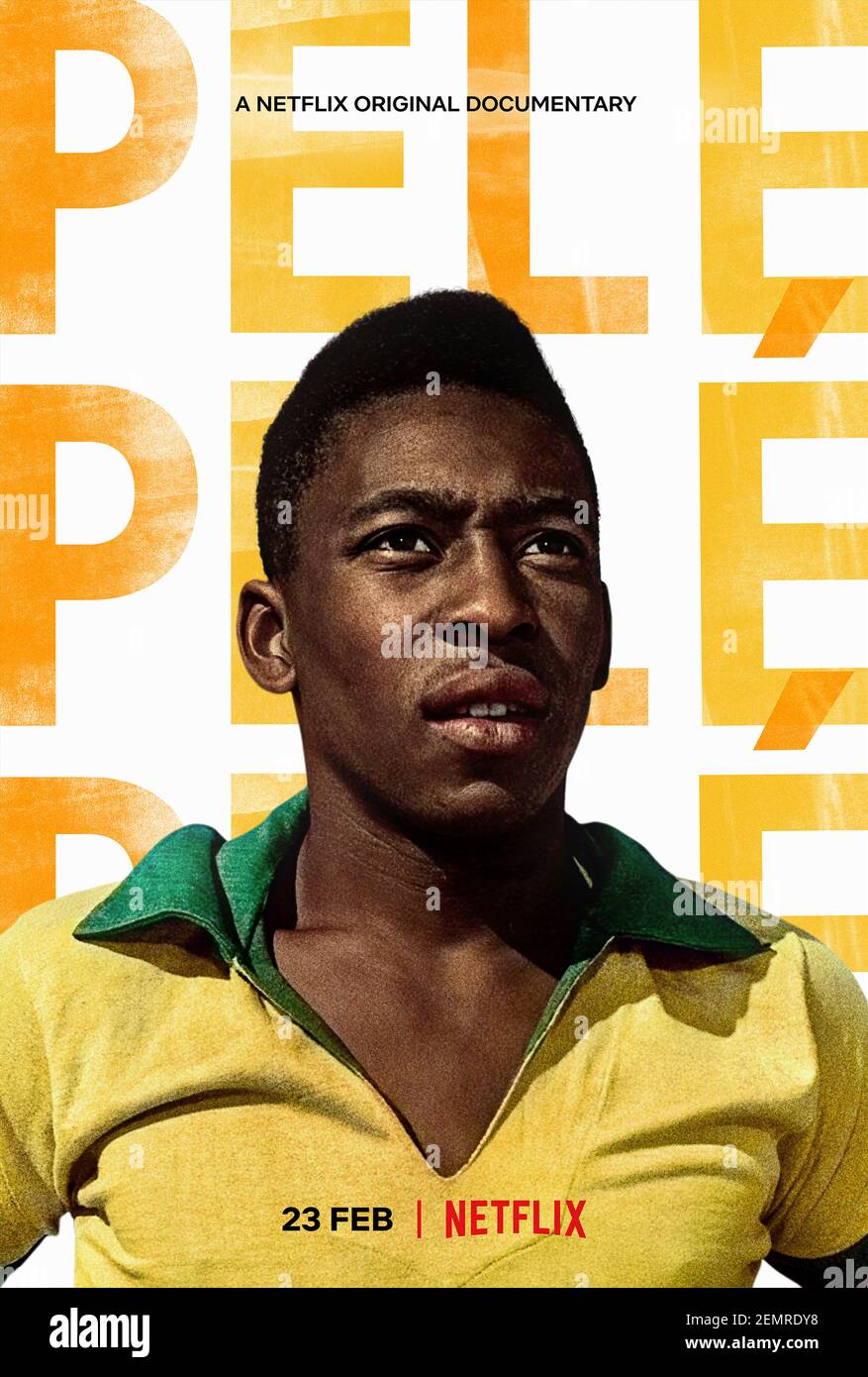 Pelé (2021) Regie: Ben Nicholas und David Tryhorn mit Pelé. Dokumentarfilm über den brasilianischen Superstar Fußballer Pelé und seinen Aufstieg zum Ruhm. Stockfoto