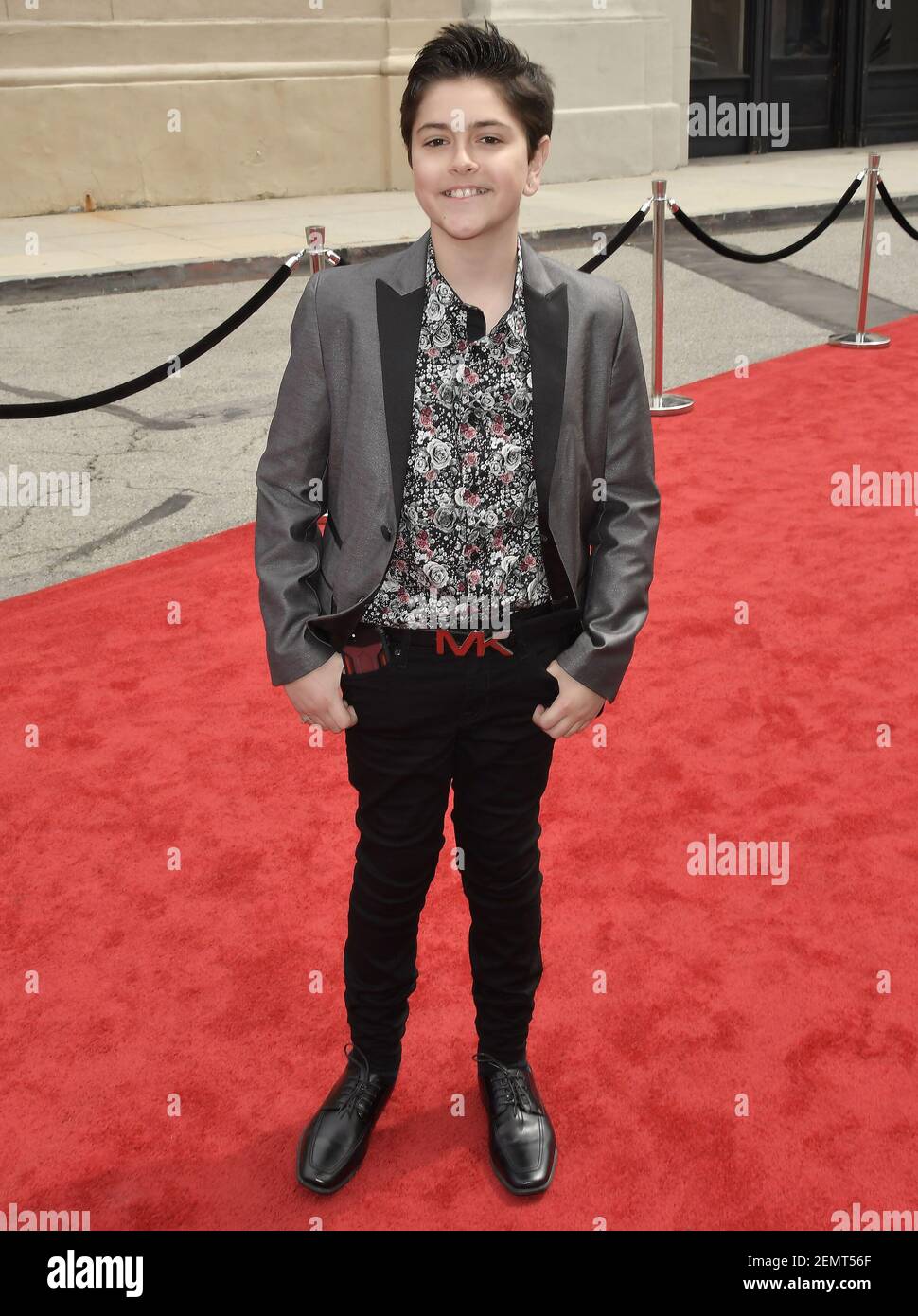 Samuel Faraci kommt bei den Annual Young Entertainer Awards 4th an, die am Sonntag, den 7. April 2019, im Steven J.Ross Theater in den Warner Brothers Studios in Burbank, CA, verliehen werden. (Foto von Sthanlee B. Mirador/Sipa USA) Stockfoto