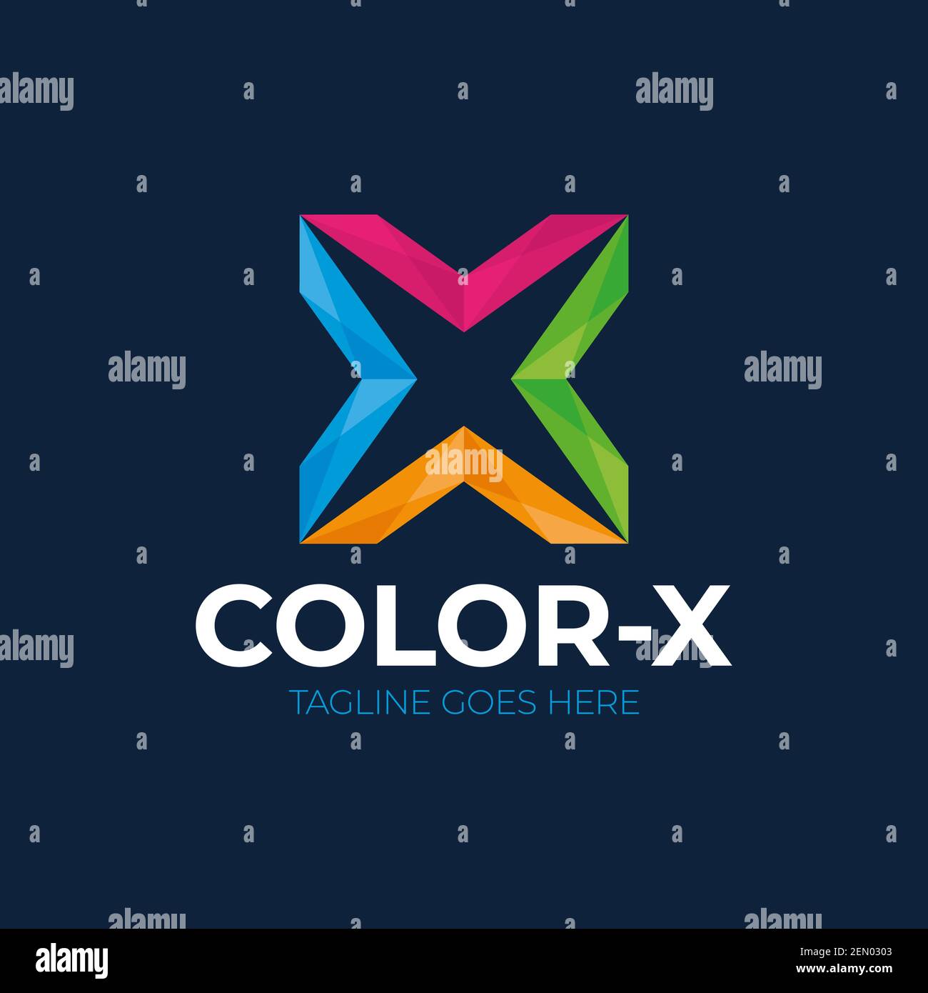 Buchstabe X Logo Symbol Design Vorlage Elemente. Abstrakter Buchstabe X Logo. Smart Bildung Symbol Konzept Stock Vektor