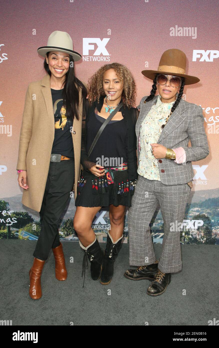 Tamara Taylor, Rachel True, Cree Summer. FYC Red Carpet Event für die Saison 3 von FX's "Better Things" im Saban Media Center statt. Foto: Faye Sadou/AdMedia/Sipa USA Stockfoto