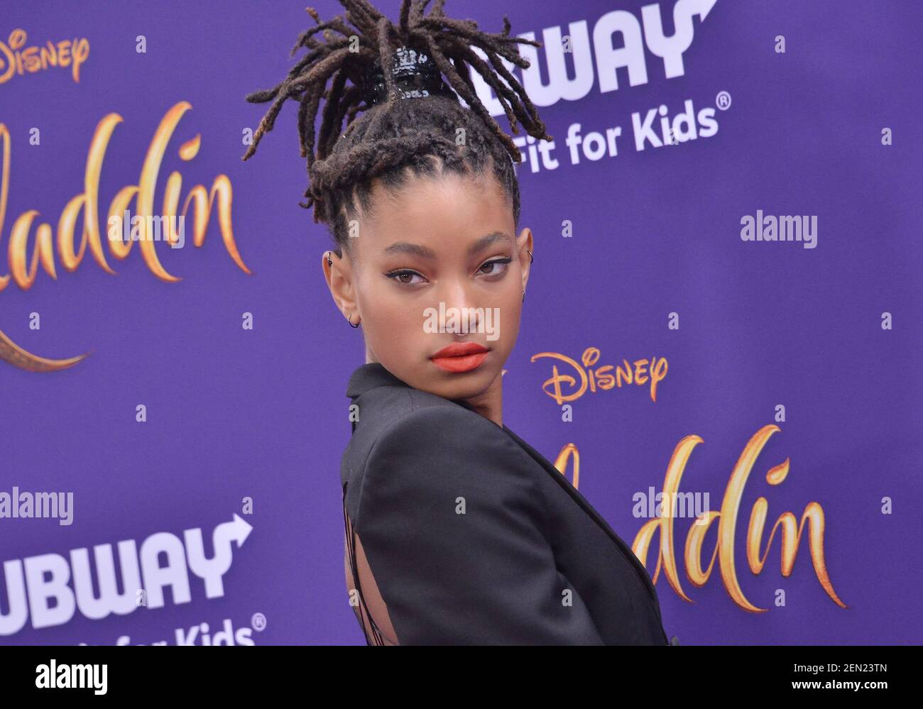 Willow Smith kommt bei der Disney 'Aladdin' Los Angeles Premiere im El Capitan Theater in Hollywood, CA am Dienstag, 21. Mai 2019. (Foto von Sthanlee B. Mirador/Sipa USA) Stockfoto