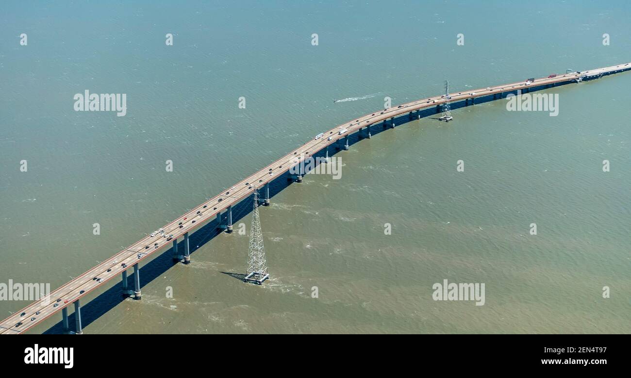 San Mateo-Hayward Bridge Bay Area, San Francisco, Kalifornien, USA Stockfoto