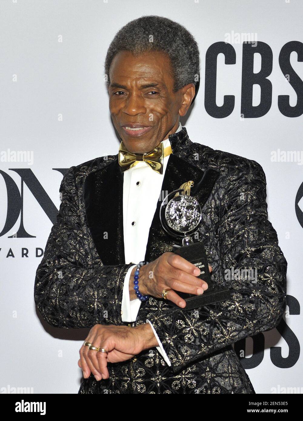 Tony Award Gewinner für den besten Hauptdarsteller in einem Musical Andre De Shields nimmt 2019 am 9. Juni 2019 an den Tony Awards in New York, NY, Teil. (Foto von Stephen Smith/SIPA USA) Stockfoto