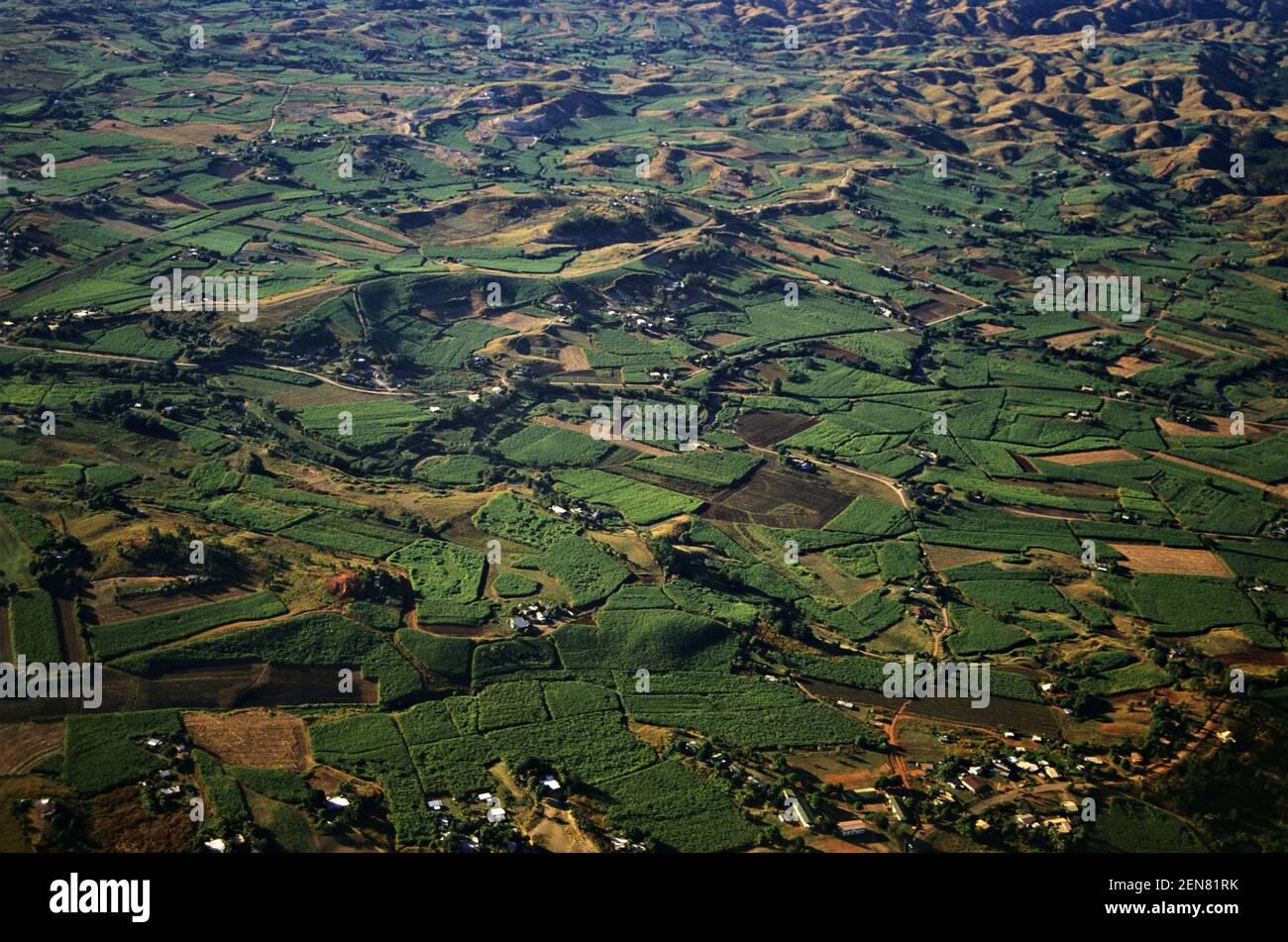 Nausori Hochland des westlichen Viti Levu, der Hauptinsel von Fidschi Stockfoto