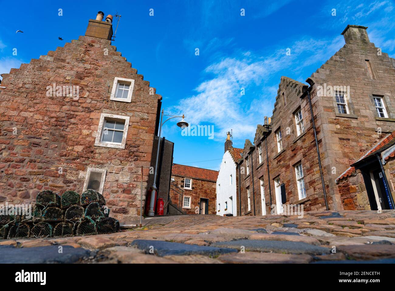 Historisches Dorf und Hafen von Crail in East Neuk of Fife, Schottland Großbritannien Stockfoto