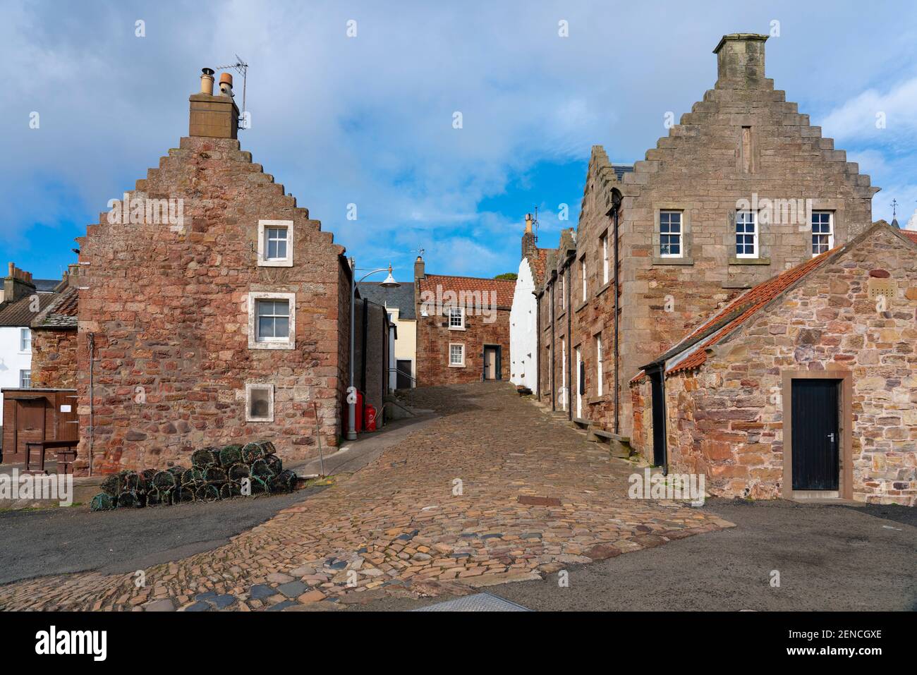 Historisches Dorf und Hafen von Crail in East Neuk of Fife, Schottland Großbritannien Stockfoto