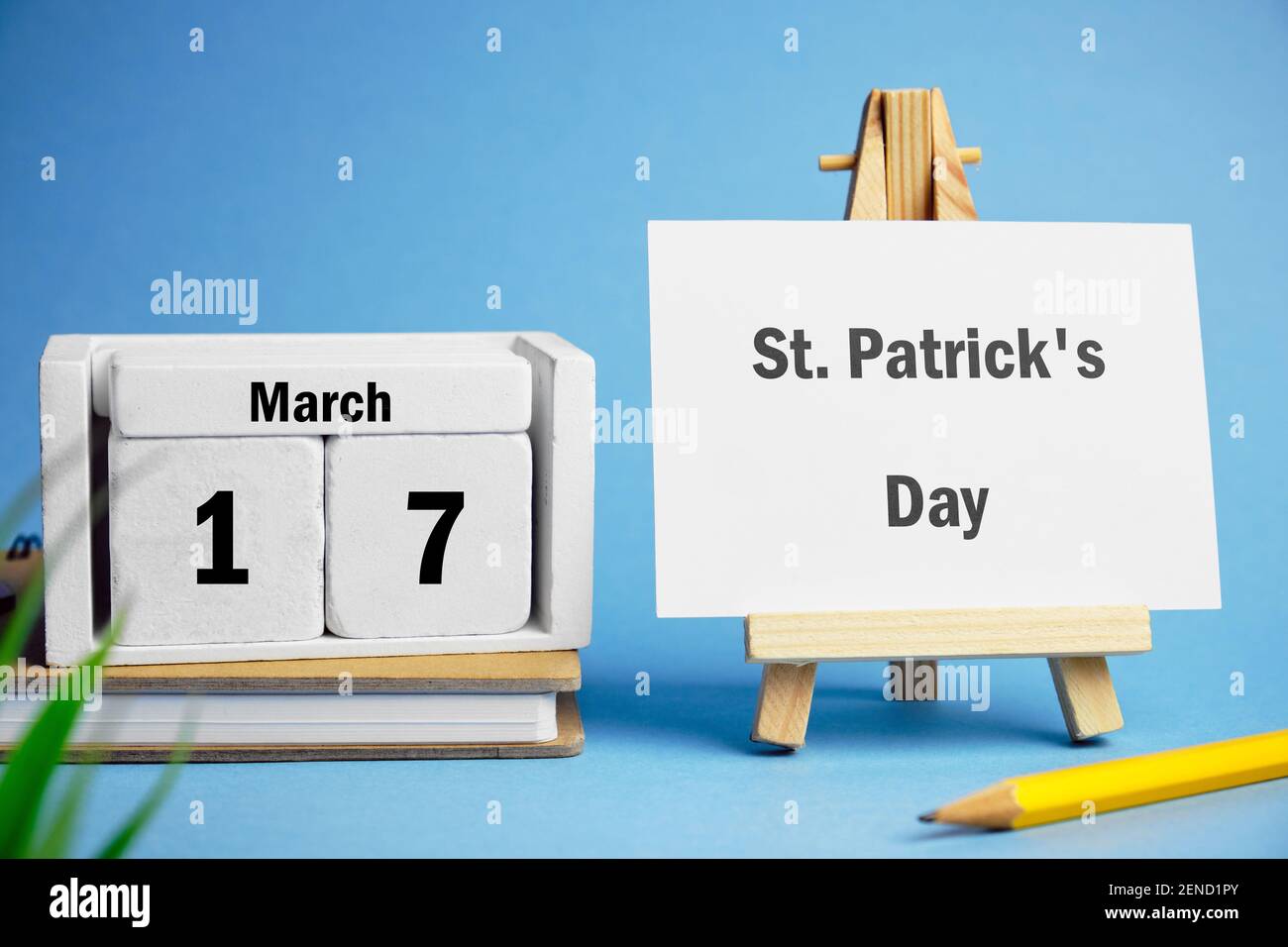 St. Patrick Tag des Frühlings Monat Kalender märz. Stockfoto