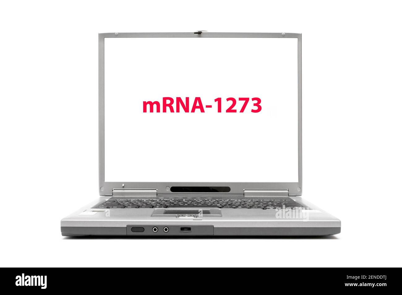 Laptop, Corona Impfstoff, Shutdown, Impfflicht, Zulassung, MRNA-1273, Impfzentrum, BNT162b2, BioNTech, Pfizer, Stockfoto