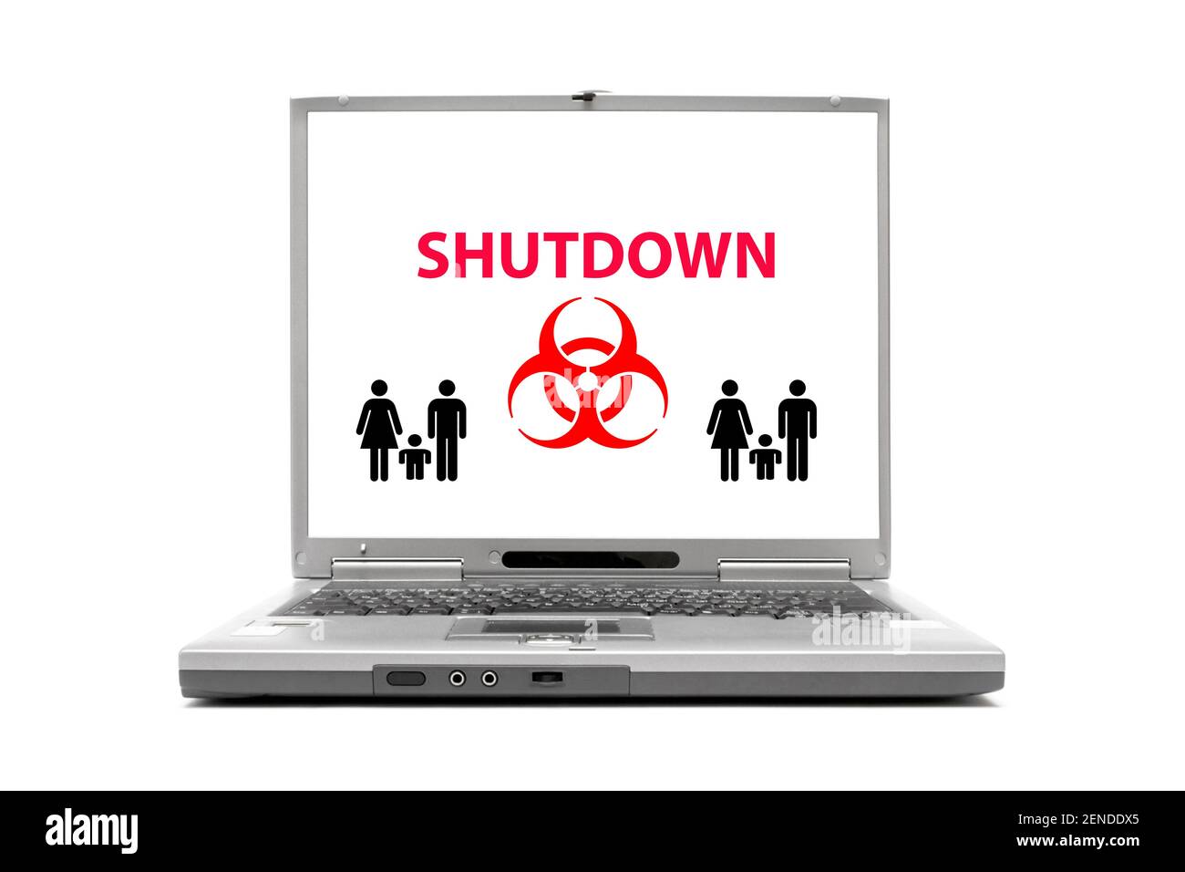 Laptop, Corona Impfstoff, Shutdown, Impfflicht, Zulassung, MRNA-1273, Impfzentrum, BNT162b2, BioNTech, Pfizer, Stockfoto