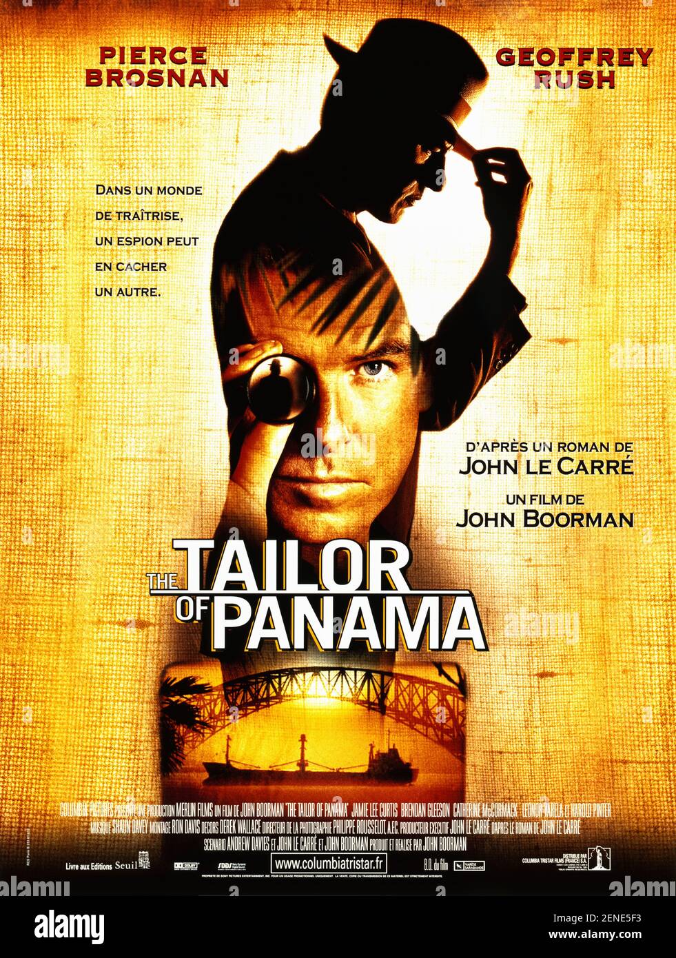 Der Schneider von Panama Jahr : 2001 USA / Irland Regie : John Boorman Pierce Brosnan Französisches Plakat Stockfoto