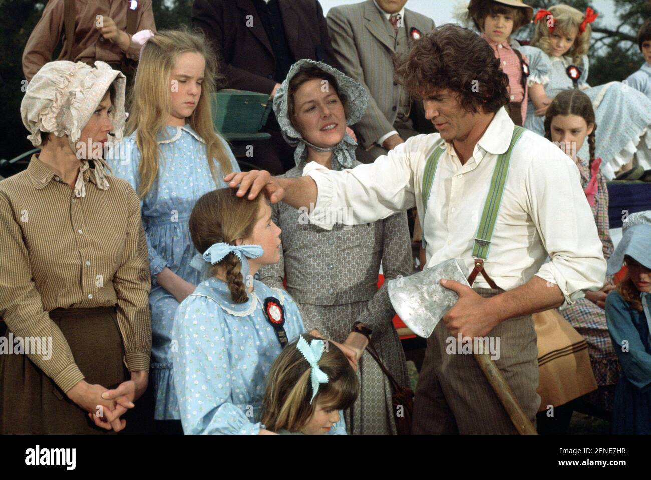 Little House in der Prairie TV Serie 1974 - 1983 USA Regie: Michael Landon Melissa Sue Anderson, Melissa Gilbert, Karen Grassle, Michael Landon Stockfoto