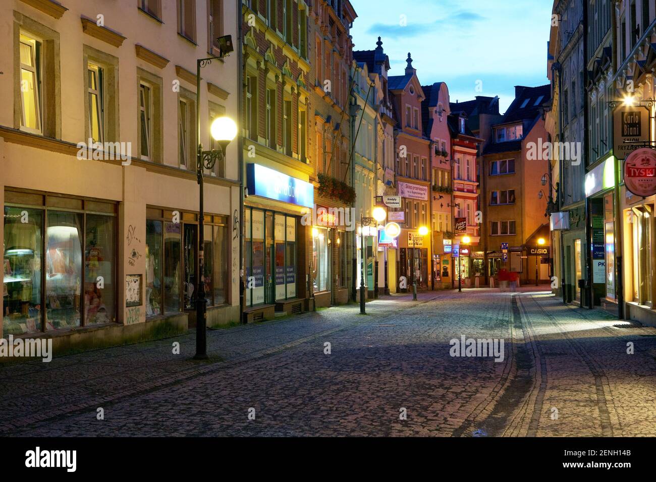 Polen, jelenia Gora, Altstadt, woiwodschaft Niederschlesien. Stockfoto