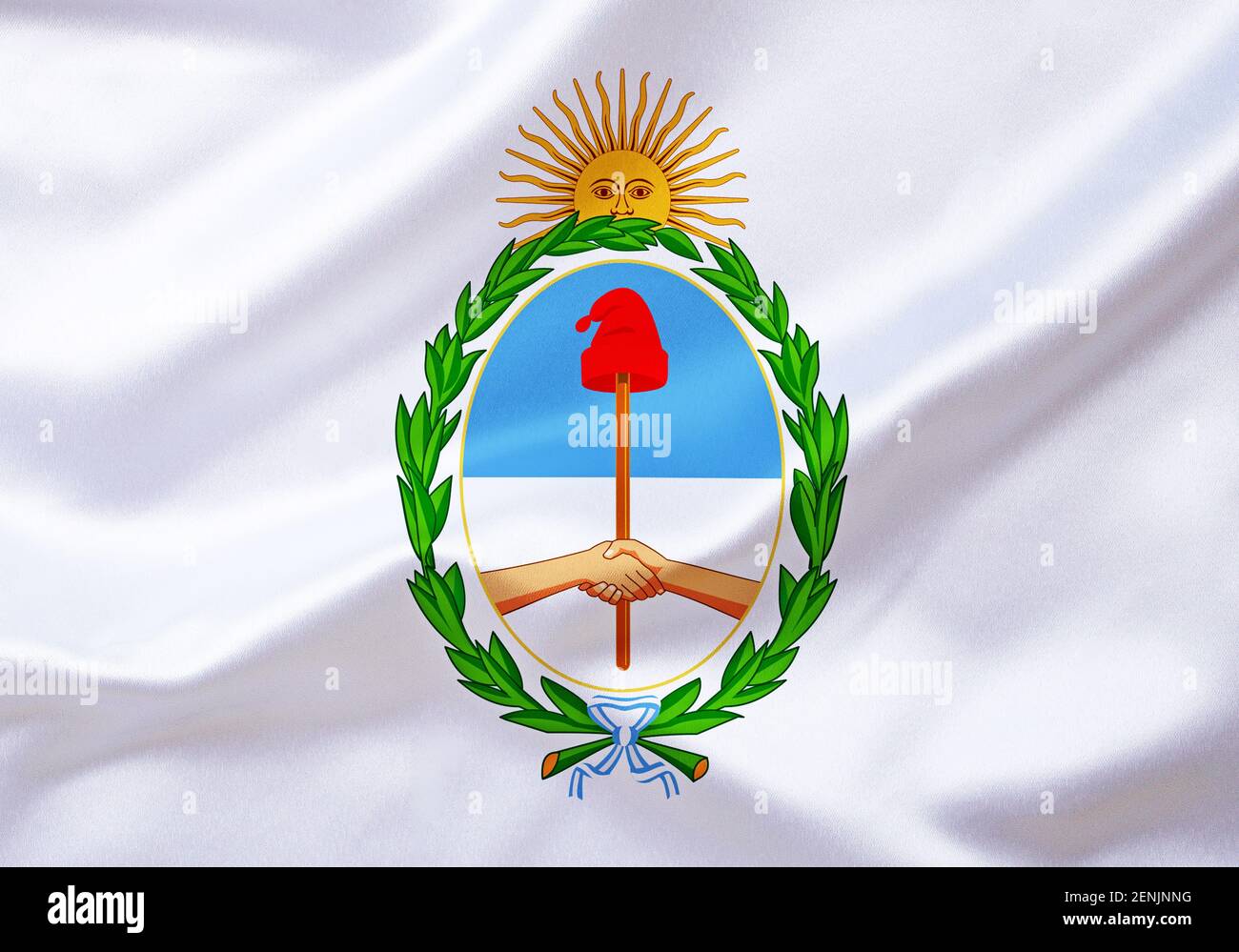 Das Wappen von Argentinien, Südamerika, Stockfoto