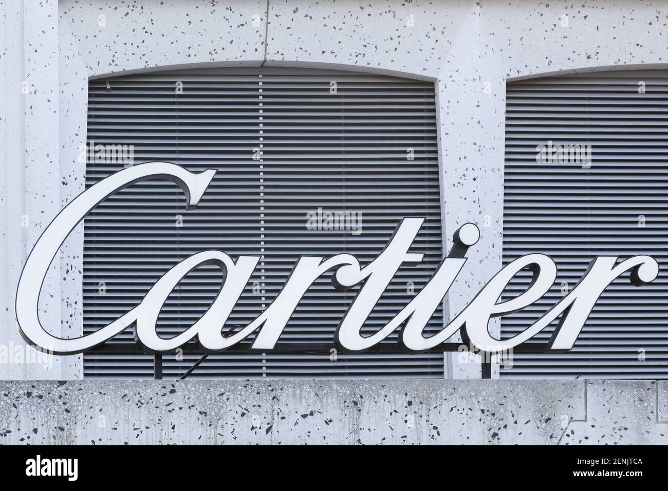 Genf, Schweiz - 14. August 2016: Cartier ist ein französischer Luxusgüterkonzern Stockfoto