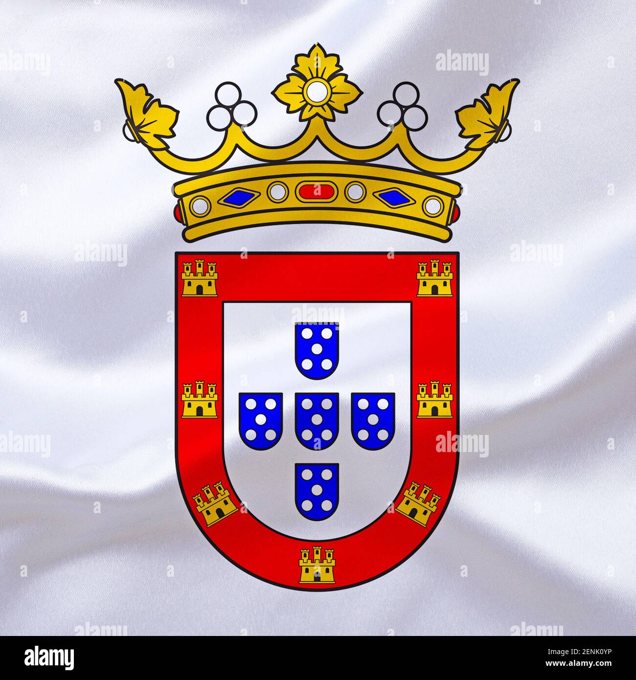 Das Wappen von Ceuta, Spain, Stockfoto