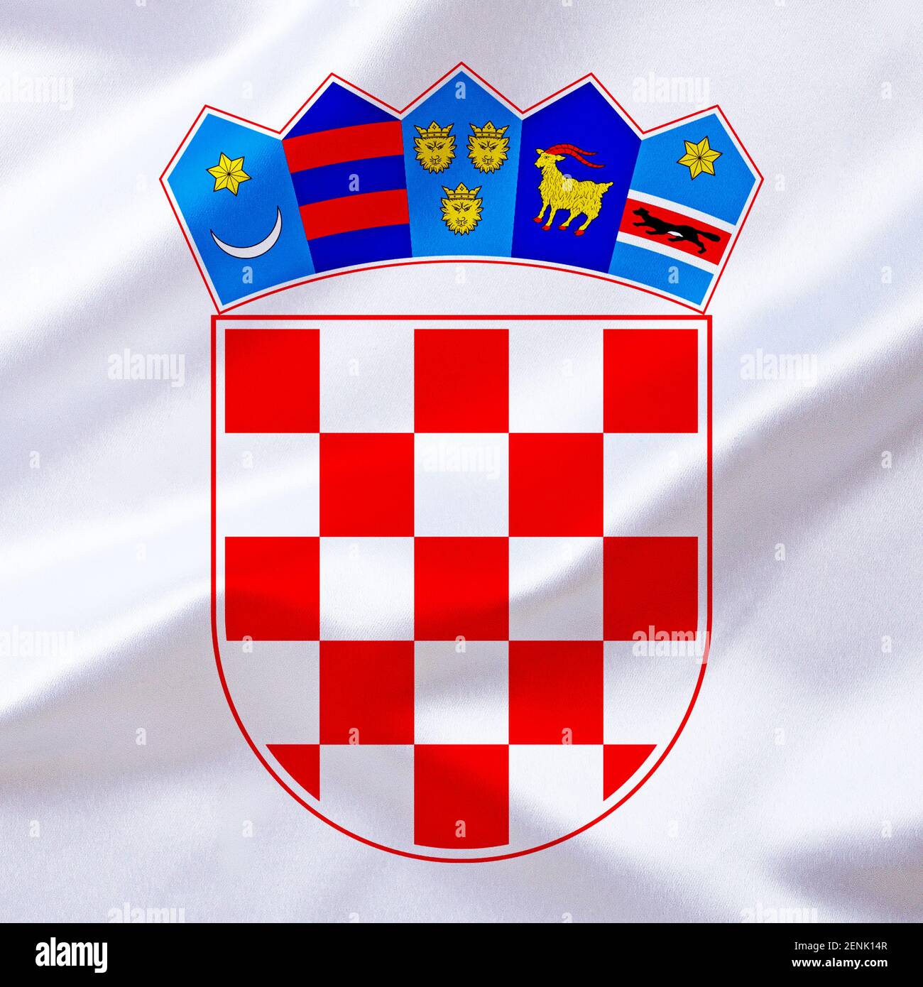 The Wappen of Croatien Stockfoto
