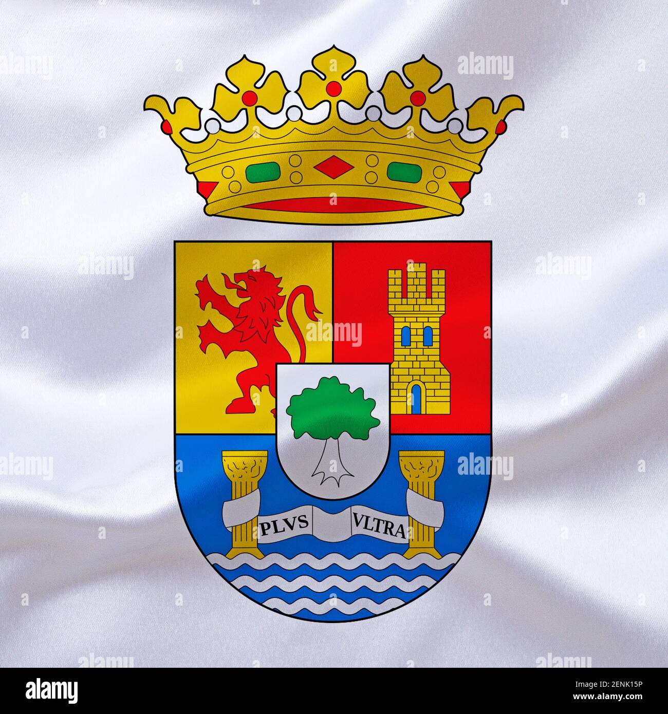 Das Wappen von Extremadura, Spanien, Europa, Stockfoto