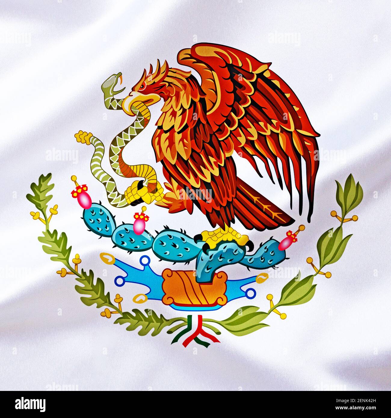 Das Wappen von Mexiko, Land in Nordamnerika, Stockfoto