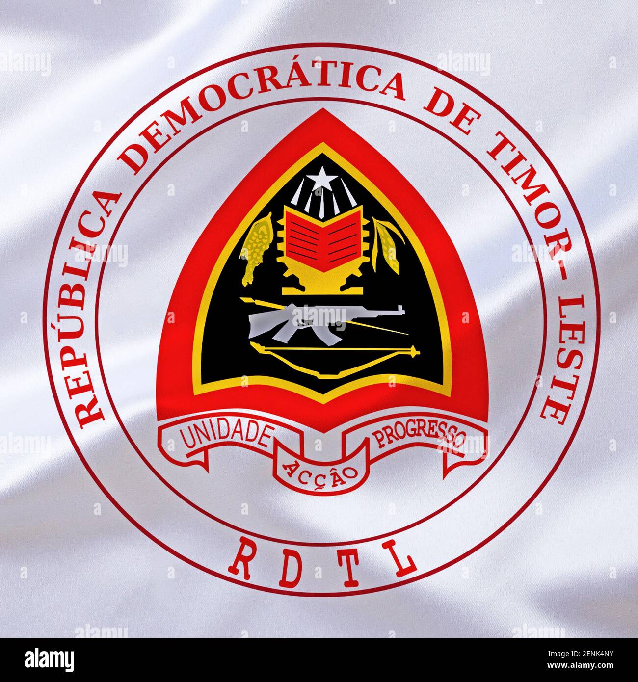 Das Wappen von Osttimor Stockfoto