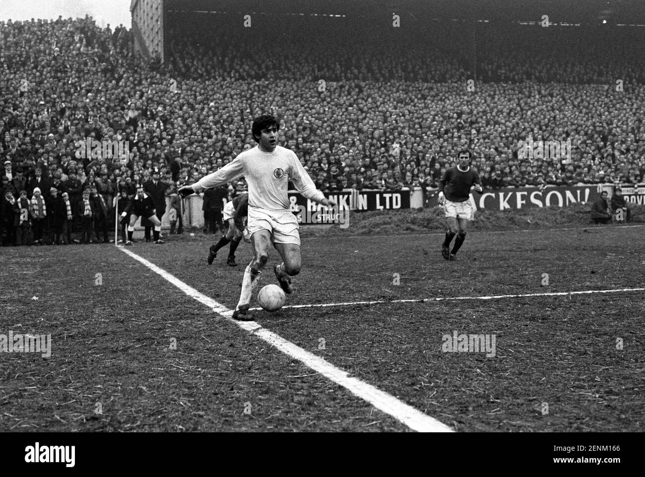 Datei-Foto vom 19-03-1969 von Leeds United's Peter Lorimer. Ausgabedatum: Freitag, 26. Februar 2021. Stockfoto