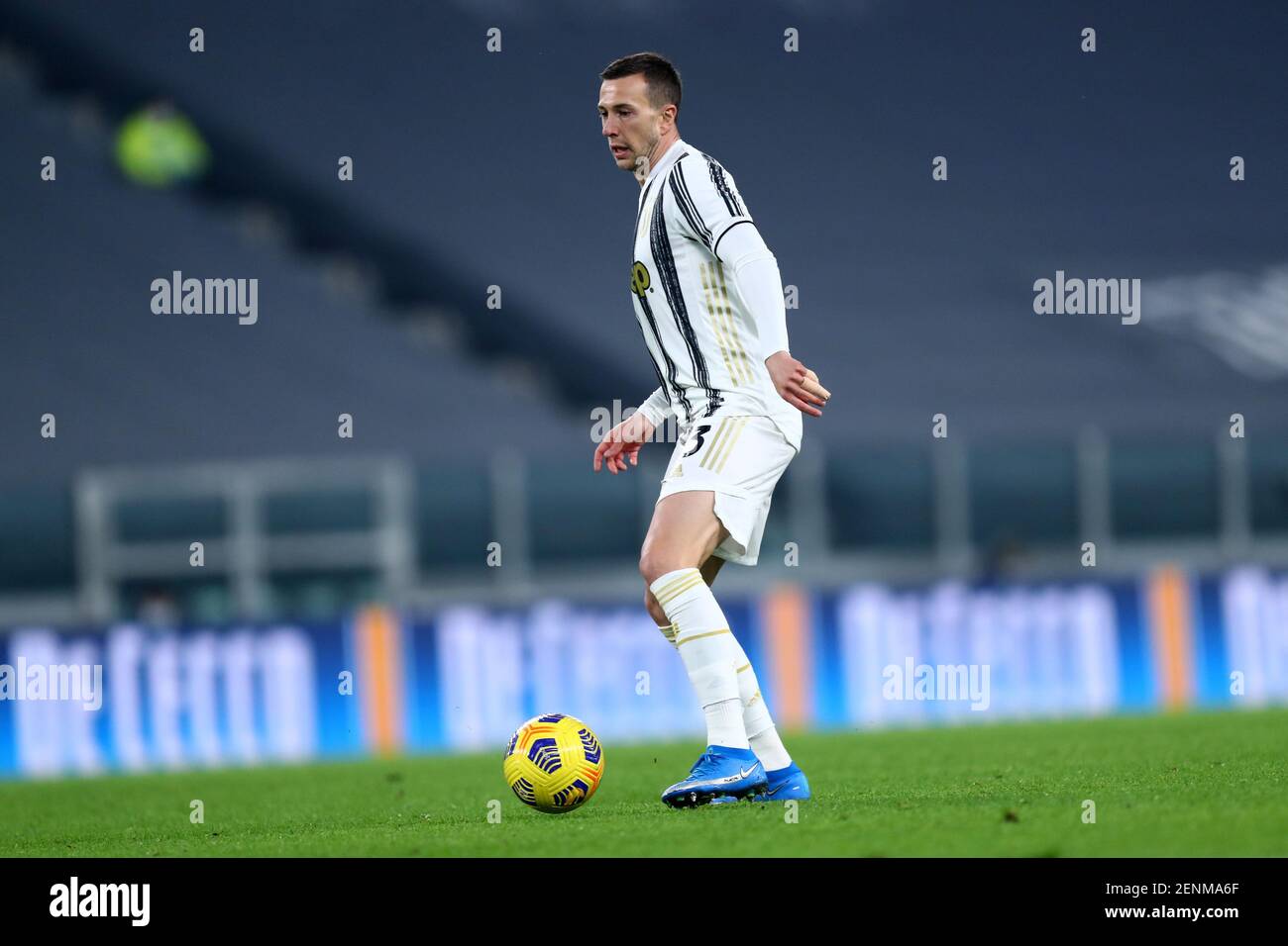 Turin, den 22th. Februar 2021. Federico Bernardeschi von Juventus FC während der Serie EIN Spiel zwischen Juventus FC und FC Crotone Stockfoto