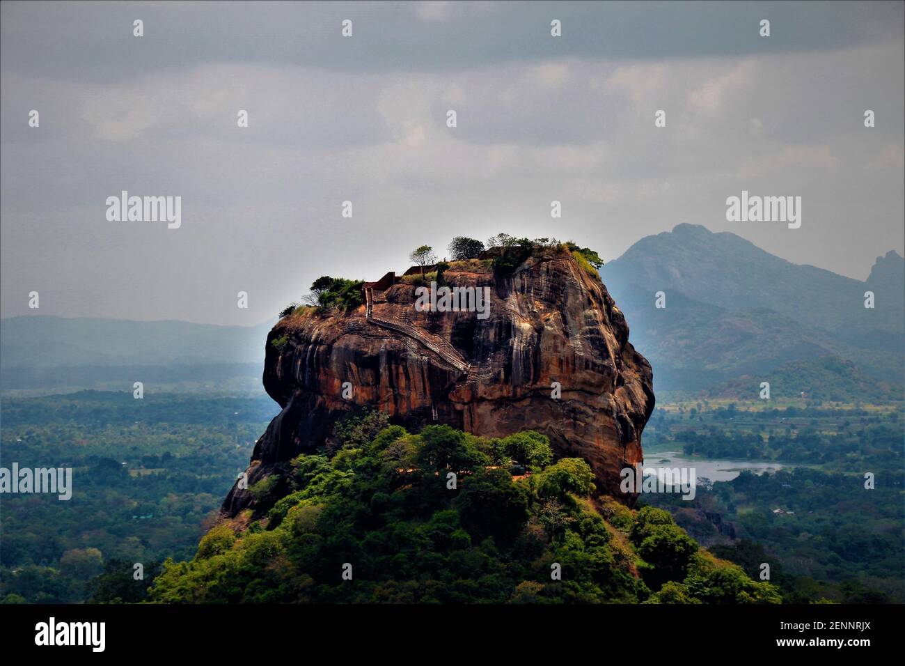 Antike Stadt von Sigiriya Stockfoto