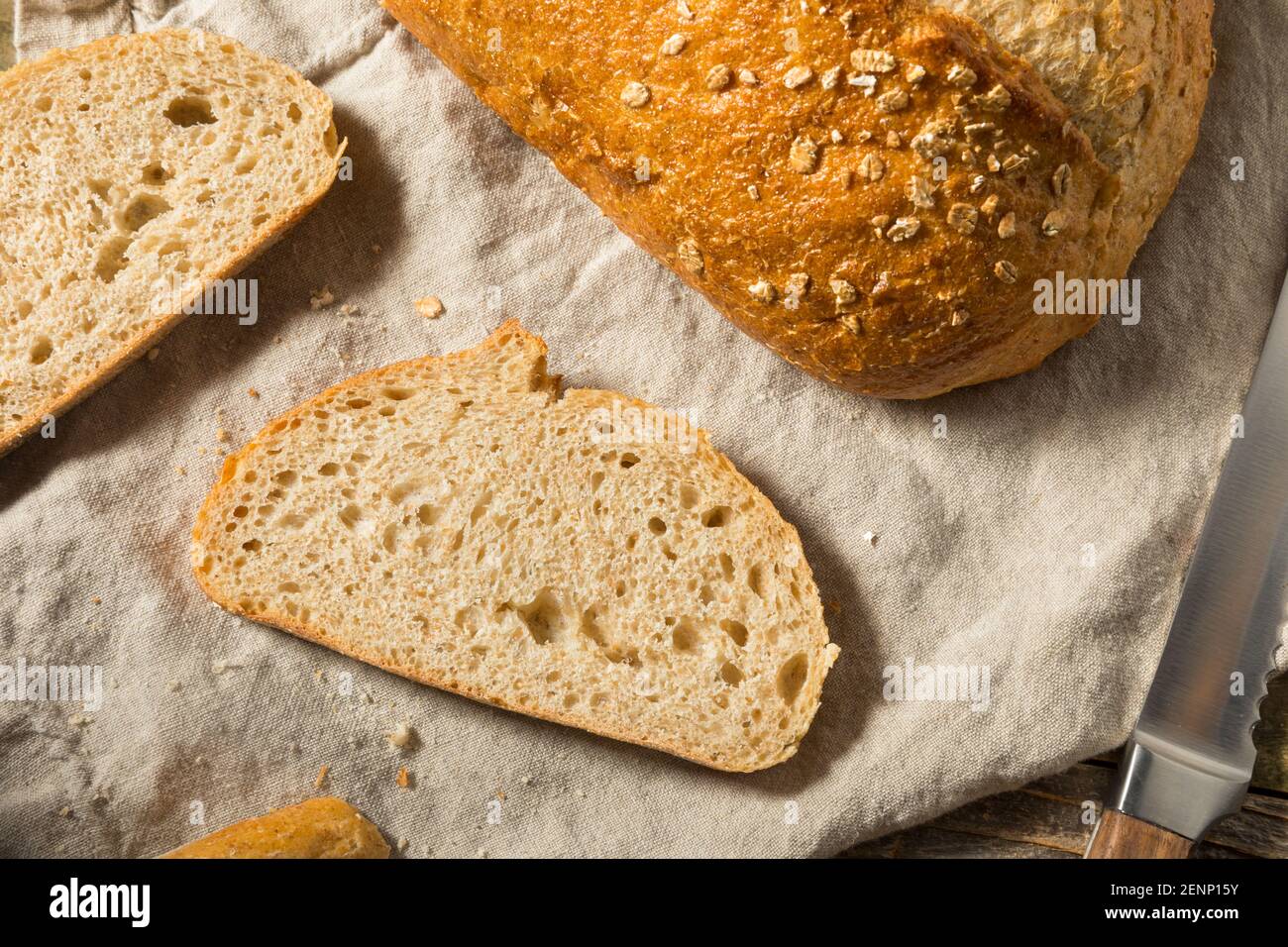 Bio Vollkornbrot Brot Loaf bereit zu essen Stockfoto