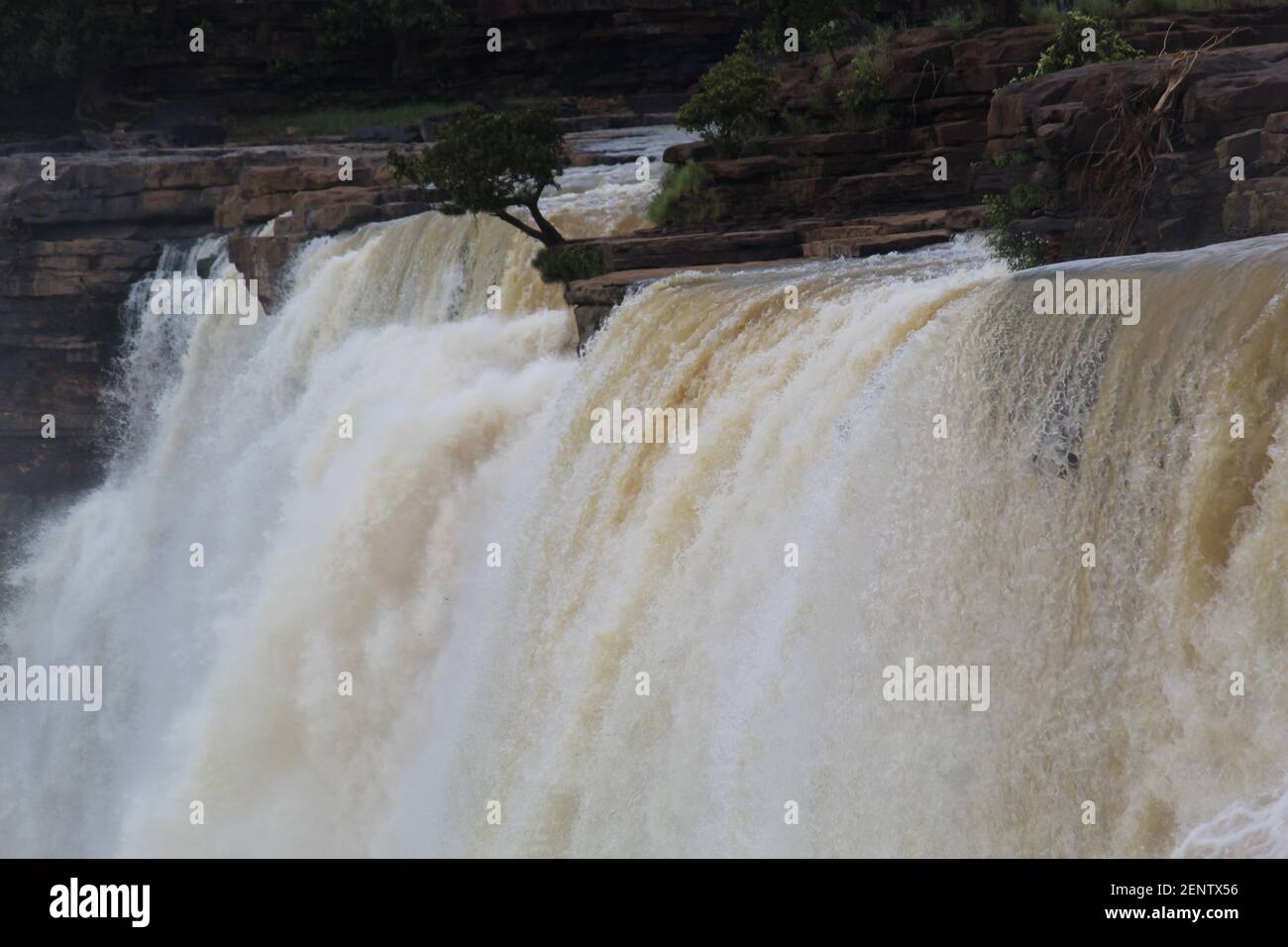 Schöner chitrakoot Wasserfall von chhatishgarh chitrakoot Wasserfall von indien am besten Tourismusort Stockfoto