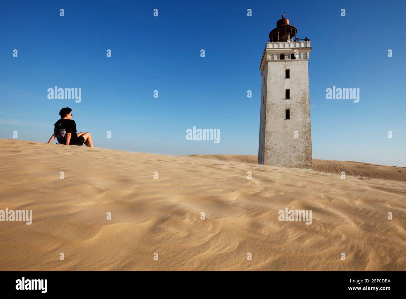 Rubjerg Knude Leuchtturm, Dänemark; Rubjerg Knude Fyr, Dänemark Stockfoto