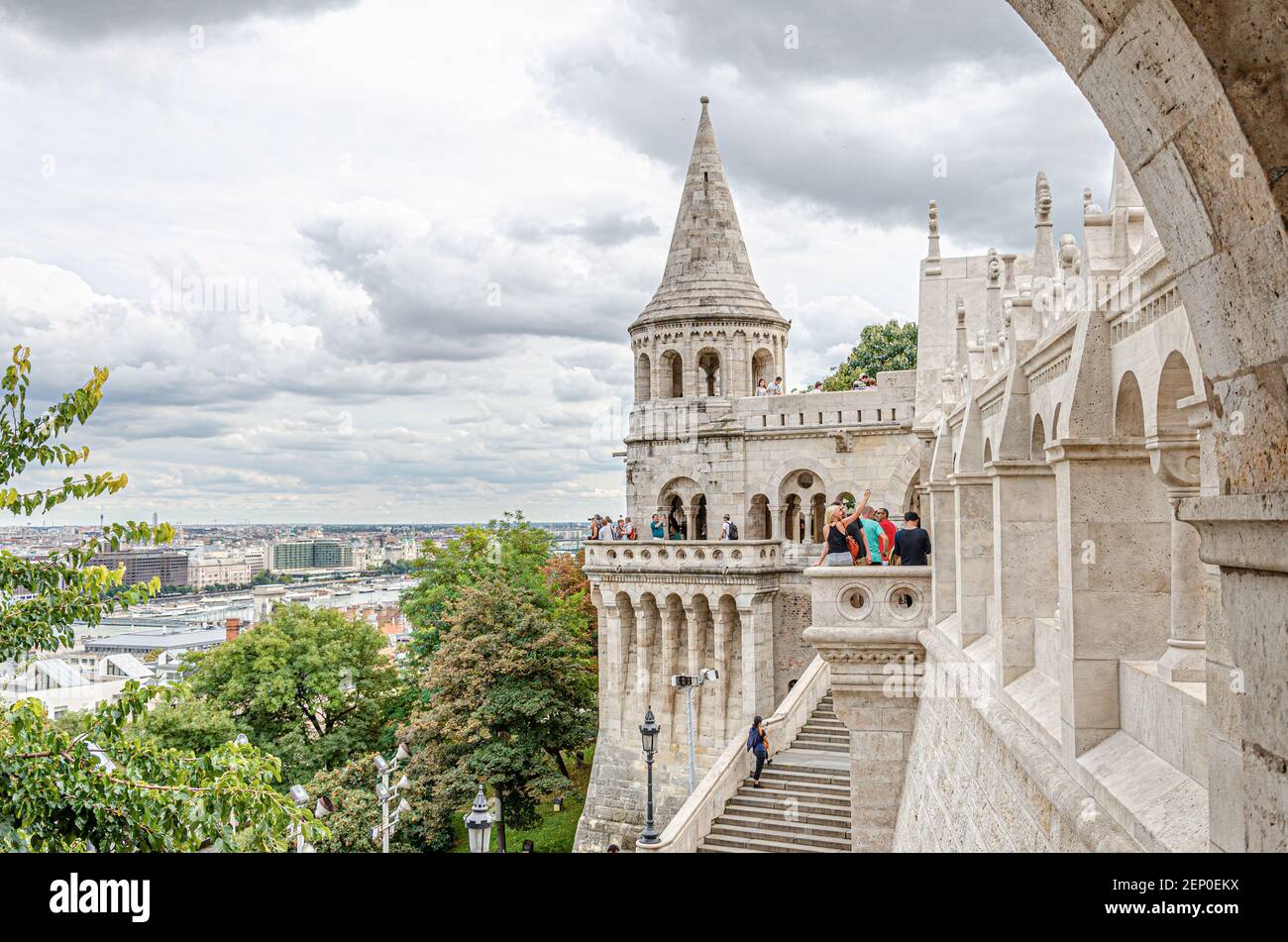 St. Matthias Kirche in der Stadt Budapest. Stockfoto