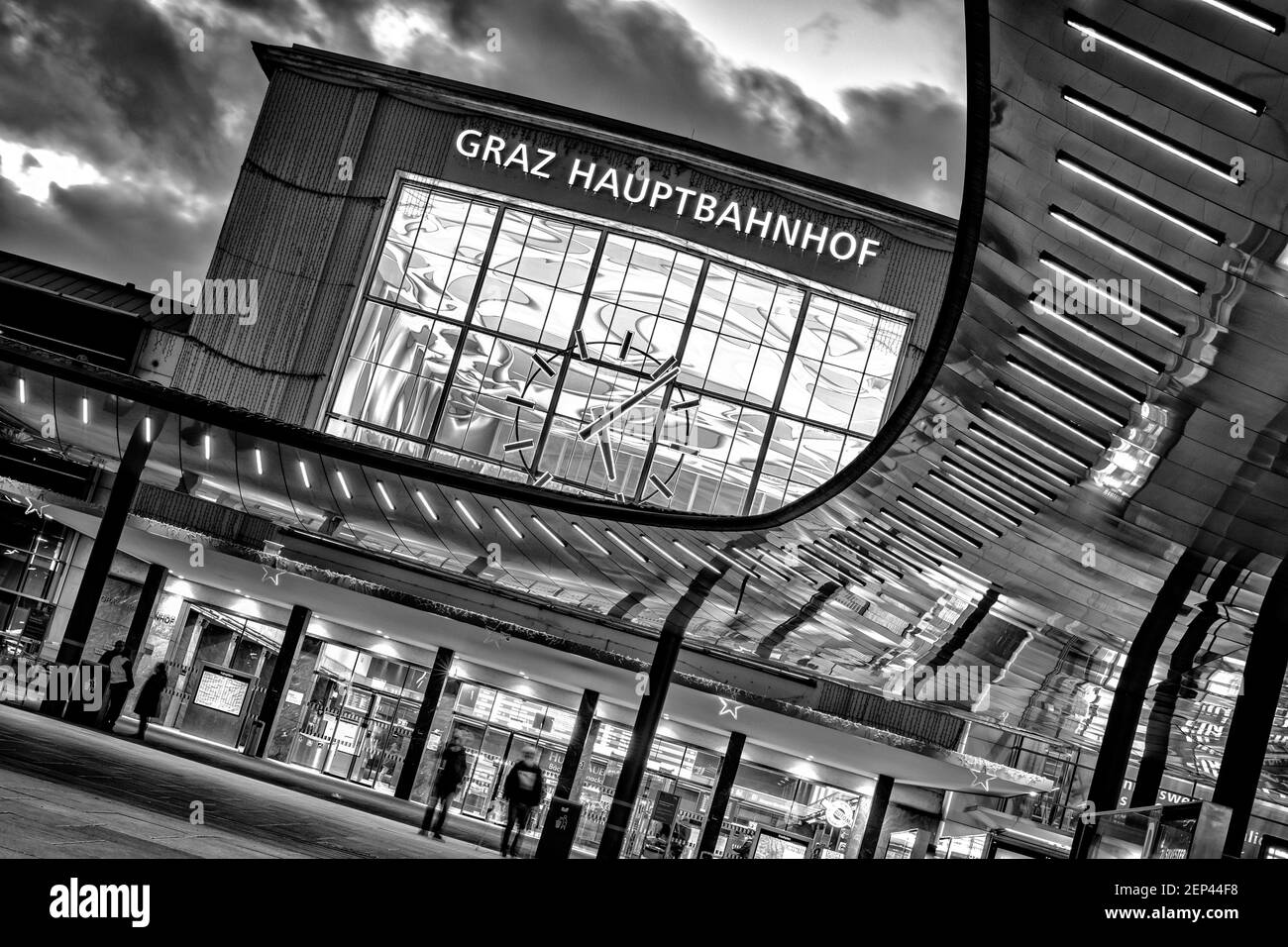 Grazer Hauptbahnhof Stockfoto