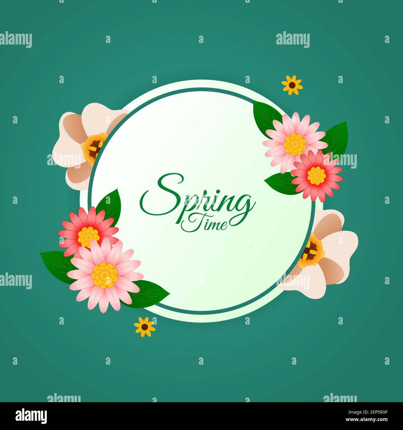 Vektorgrafik Feder flach AD292 Stock Vektor