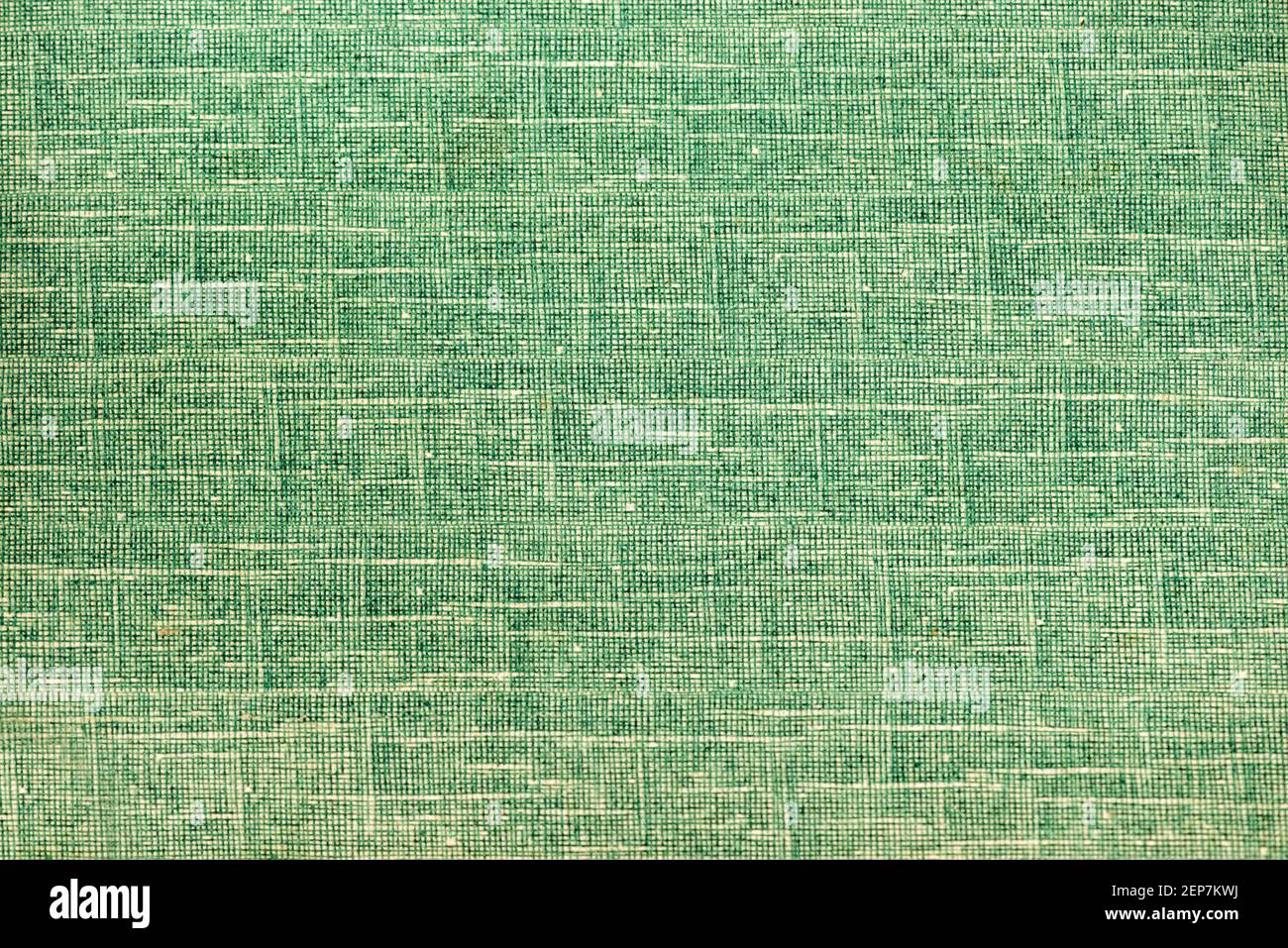 Volle gerahmte alte verwendete grüne Stoff Textur Stockfoto