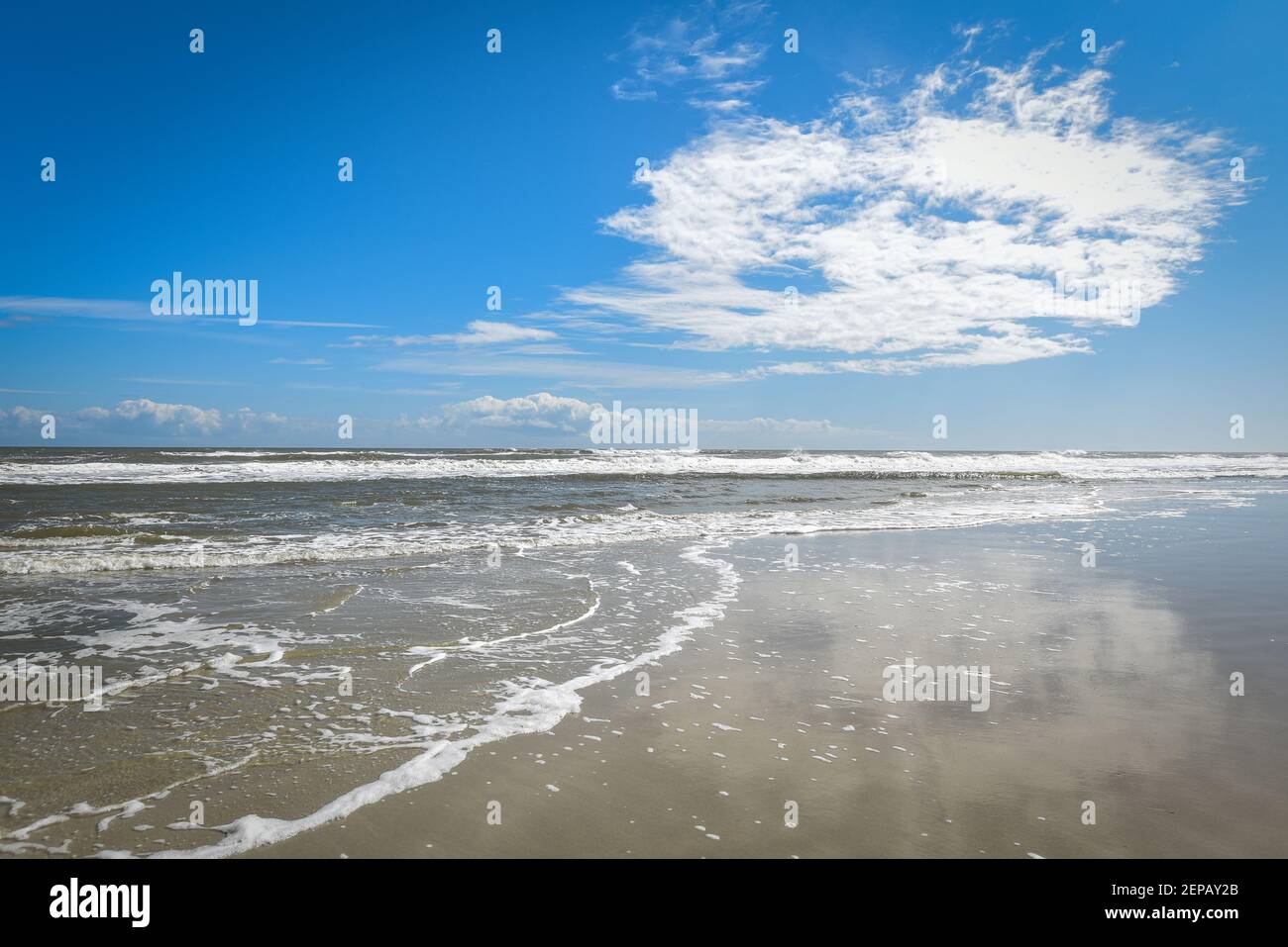 Jacksonville Beach Pier wird gerade gebaut Stockfoto
