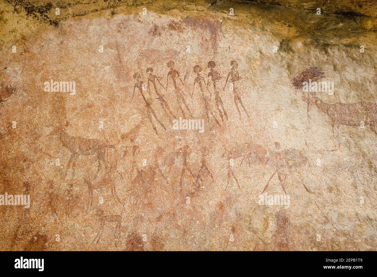 Namibische Felsmalereien Stockfoto