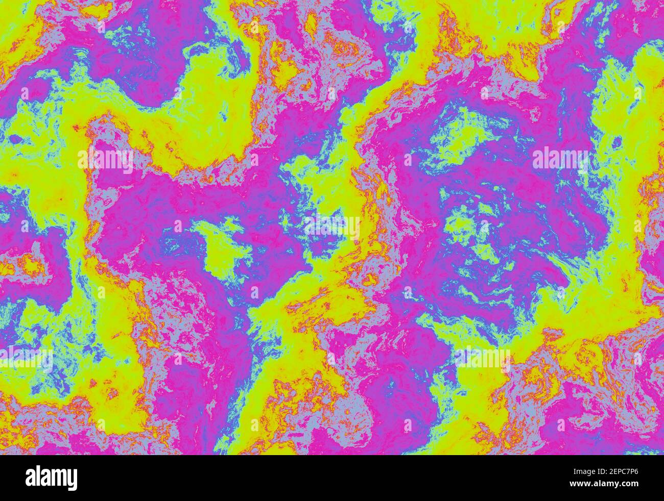 Abstrakte Hintergrund Krawatte Farbstoff-Tintenart. Pastellfarben mit rosa, gelb und grün. 3d-Rendering Stockfoto