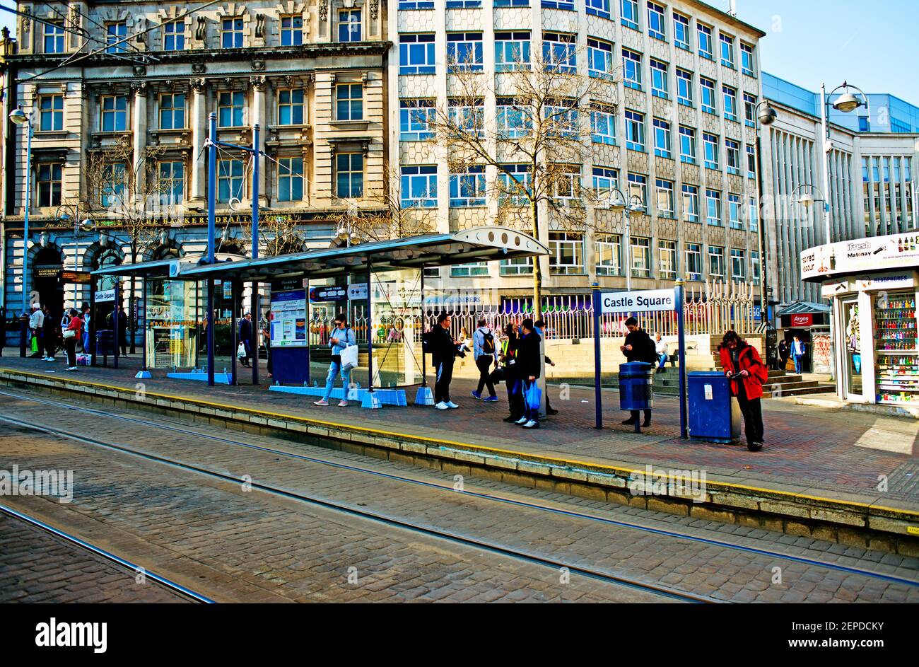 Castle Square, Sheffield, England Stockfoto