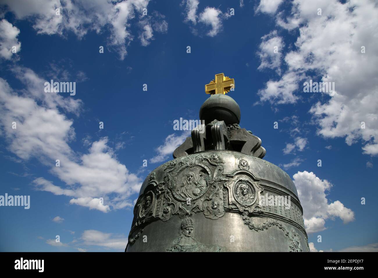 Zar Bell, auch bekannt als Tsarsky Kolokol, Moskauer Kreml Stockfoto