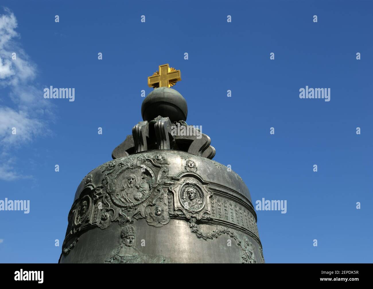 Zar Bell, auch bekannt als Tsarsky Kolokol, Moskauer Kreml Stockfoto