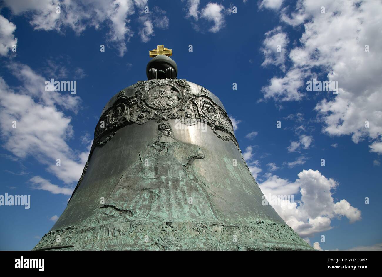 Die Zarenglocke, auch als Zarski Kolokol bekannt, Moskauer Kreml Stockfoto