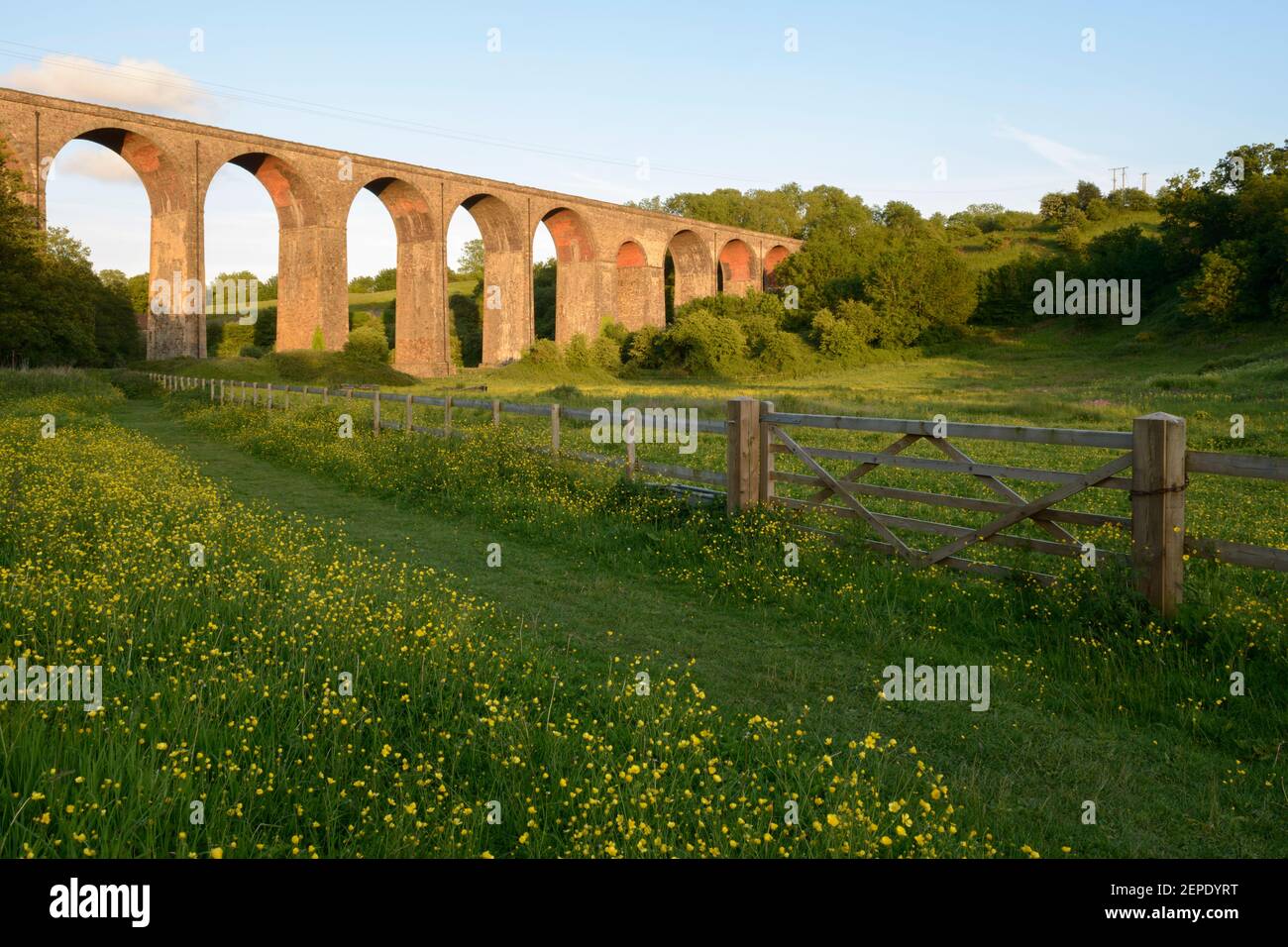 Eine stillgelegte Viadukt, Bestandteil der Bristol und North Somerset Railway, im Dorf Pensford, North Somerset. Stockfoto