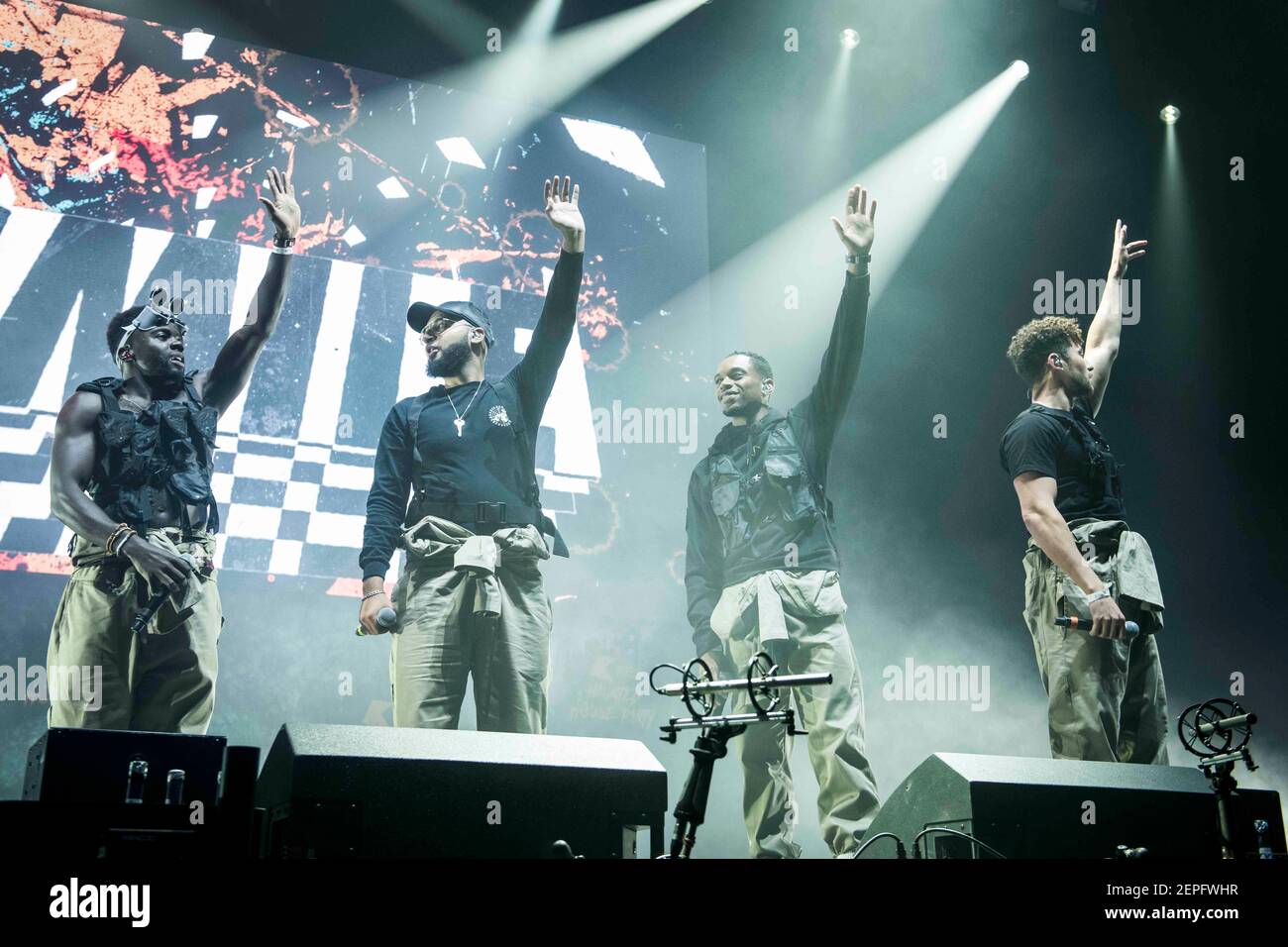 RAK-Su spielt live auf der Bühne der Kiss Haunted House Party in der SSE Wembley Arena, Wembley, London. Bilddatum: Freitag, 26th. Oktober 2018. Bildnachweis sollte lauten: David Jensen Stockfoto