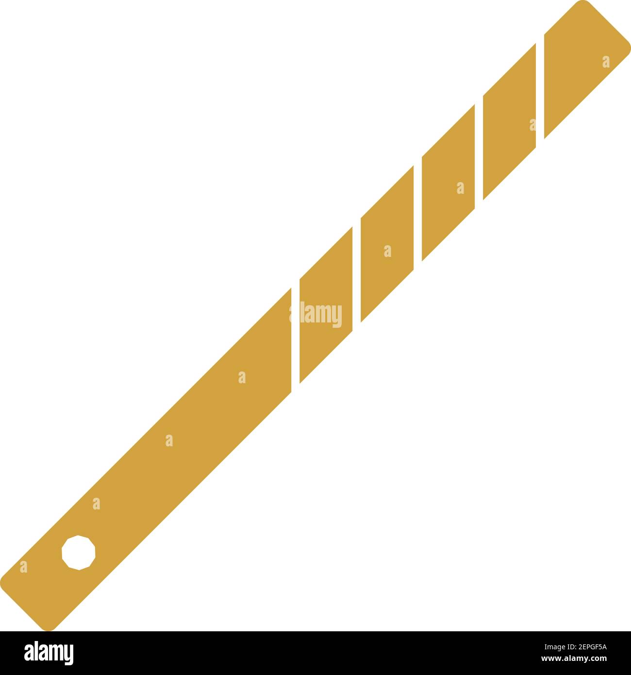 Symbol „Business Tie Clip“. Flaches Farbdesign. Vektorgrafik. Stock Vektor