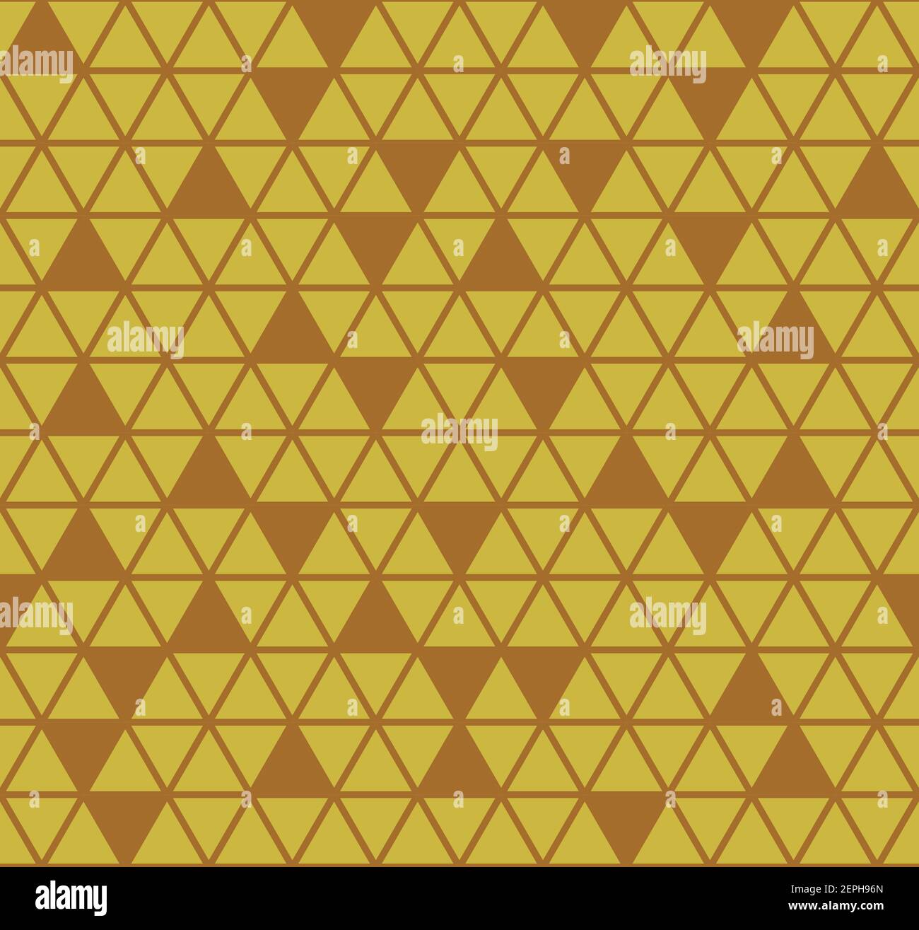 Abstrakte nahtlose geometrische Vektor Muster Illustration. Gold große Dreiecke Gitter Textur. Kachelmosaik. Stock Vektor