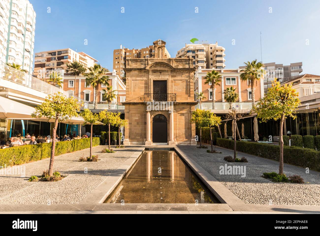 Malaga, Spanien. Die Capilla del Puerto (Kapelle des Hafens), erbaut 1732 Stockfoto