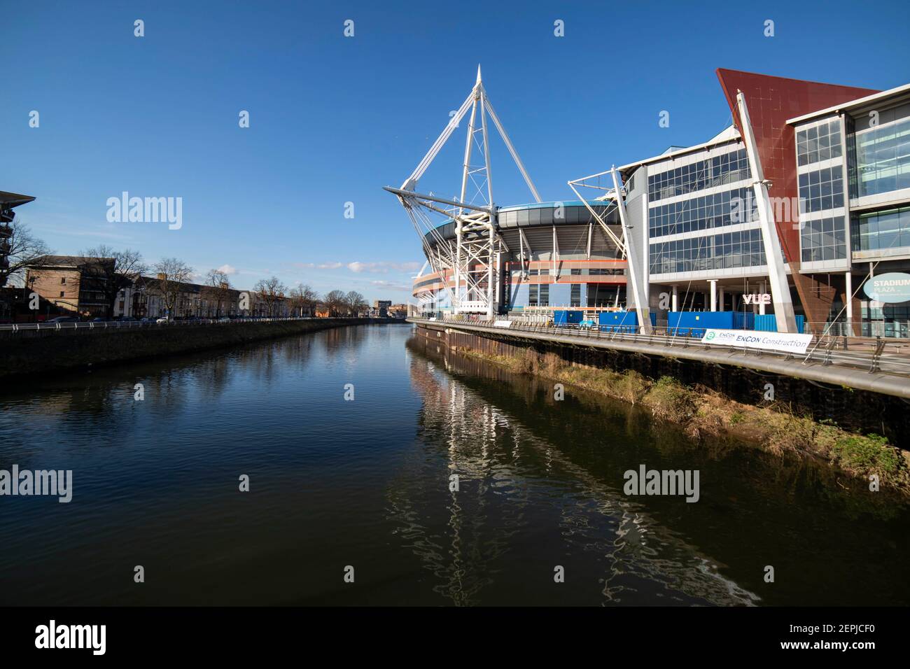 Cardiff, Wales, Großbritannien. Januar 2021, 22nd. Gesamtansicht des Fürstentum Stadions vor dem hinter verschlossenen Türen sechs Nationen Rugby Spiel in Cardiff zwischen Wales und England. Kredit: Mark Hawkins/Alamy Live Nachrichten Stockfoto