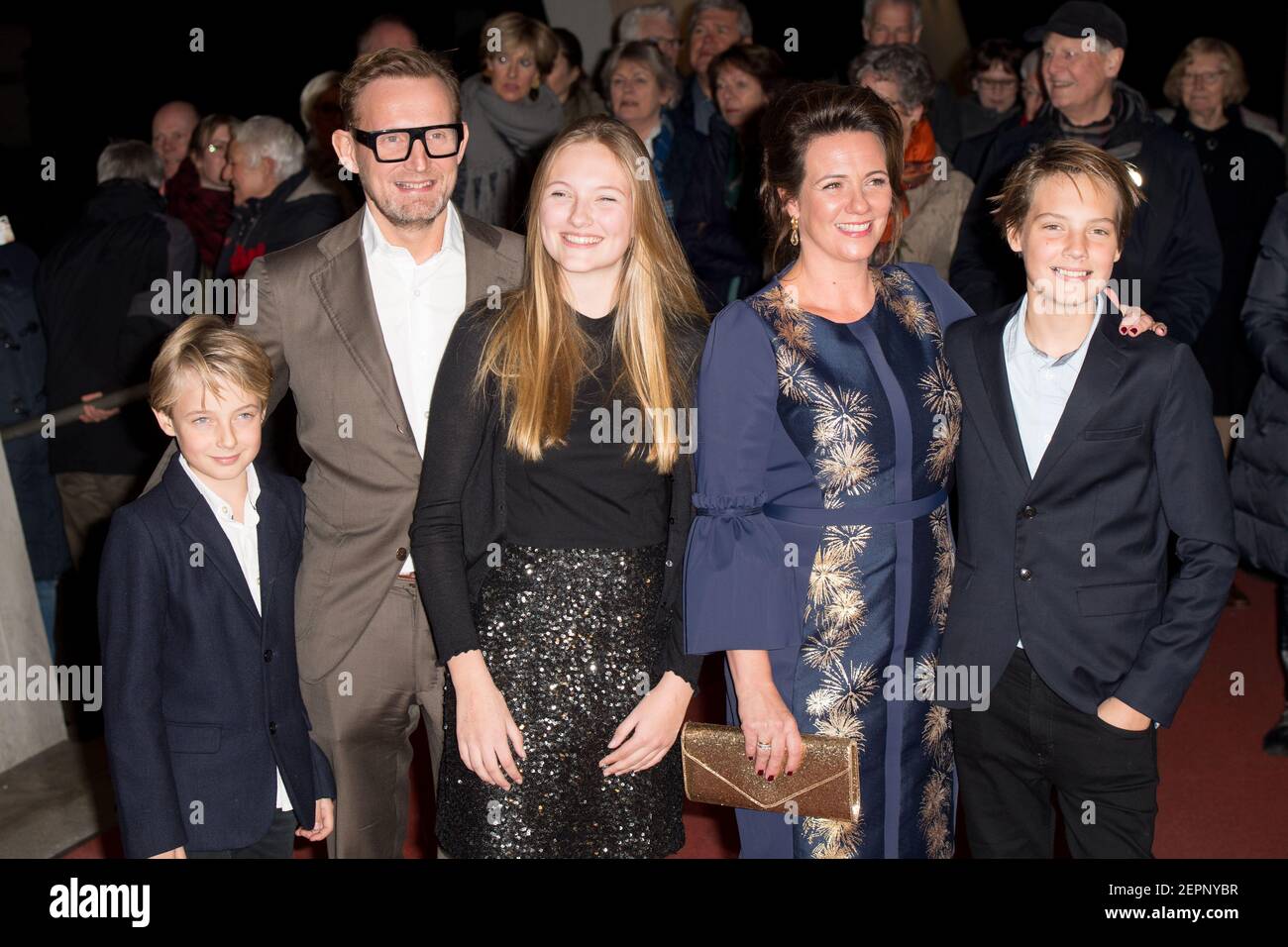 Prinz Bernhard, Prinzessin Annette und ihre Kinder Isabella, Samuel und