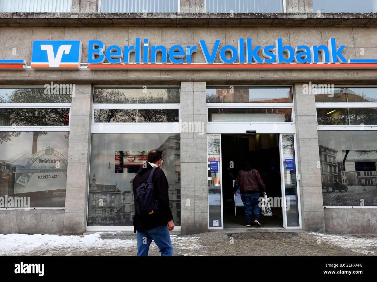 Berliner Volksbank in Spandau, Berlin Stockfoto
