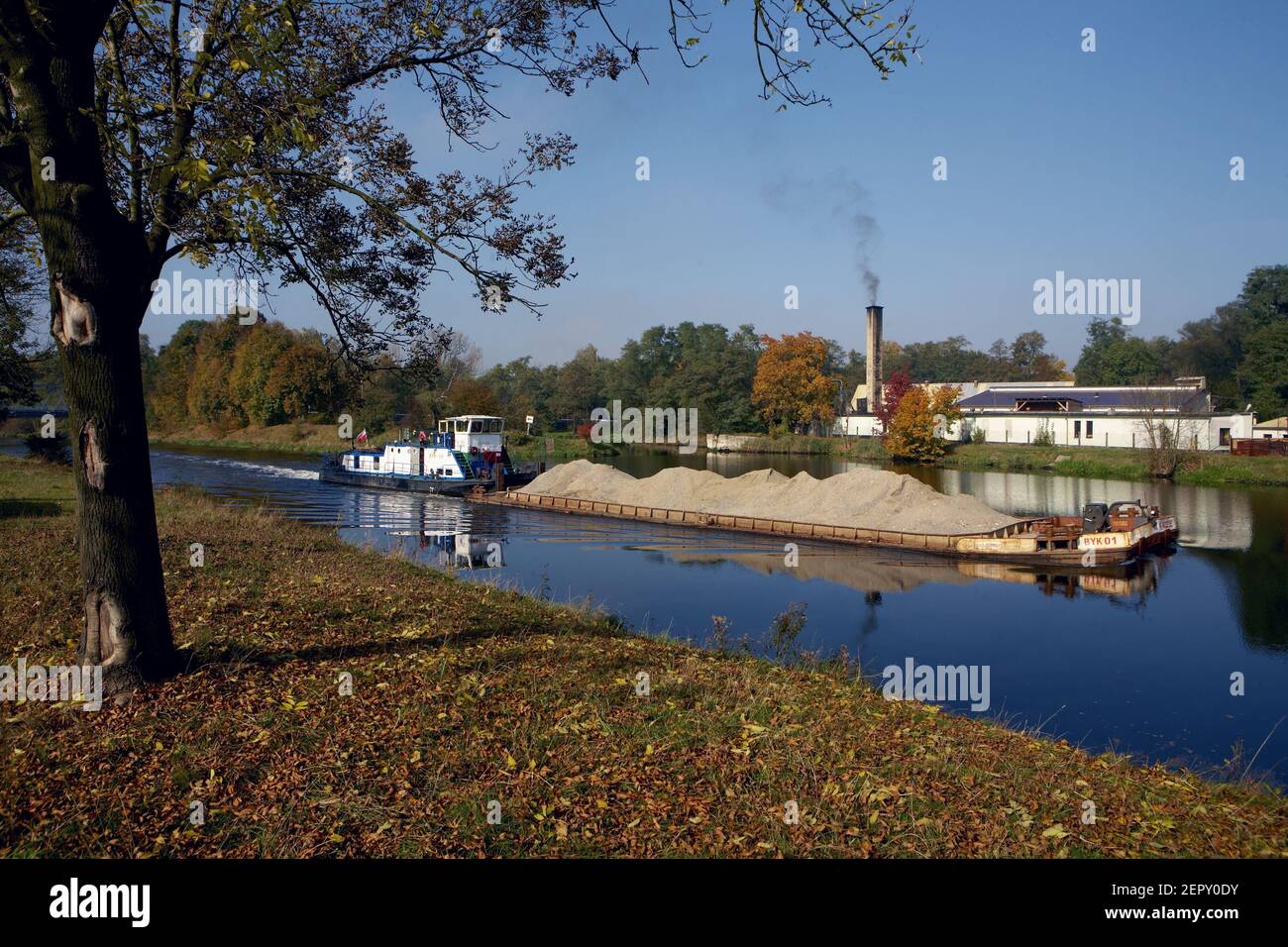 Polen, Gliwice-Kanal, woiwodschaft Schlesien. Stockfoto